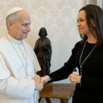 El papa León XIV recibió a María Corina Machado en el Vaticano