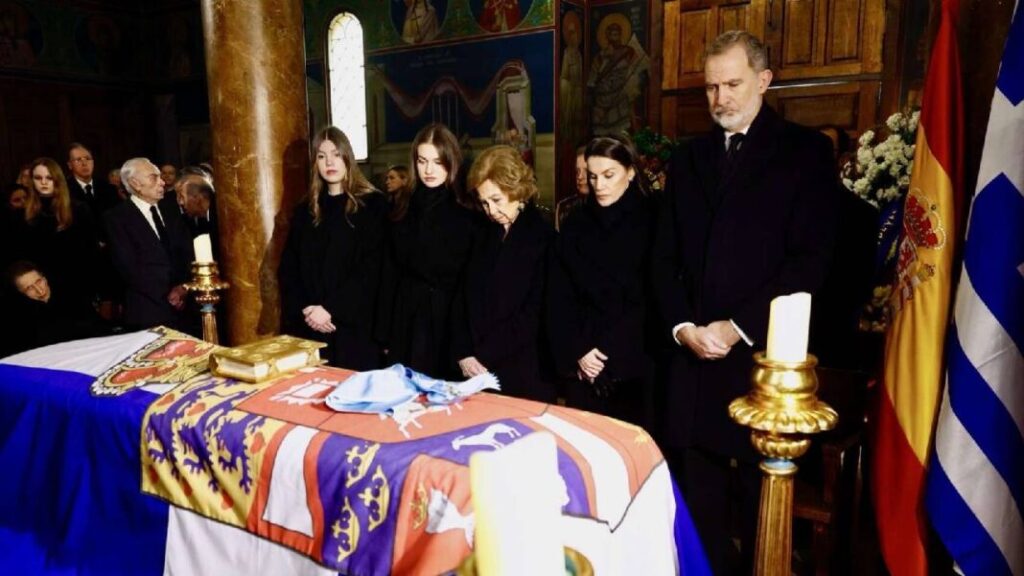 La familia real española viaja a Atenas para dar el último adiós a Irene de Grecia