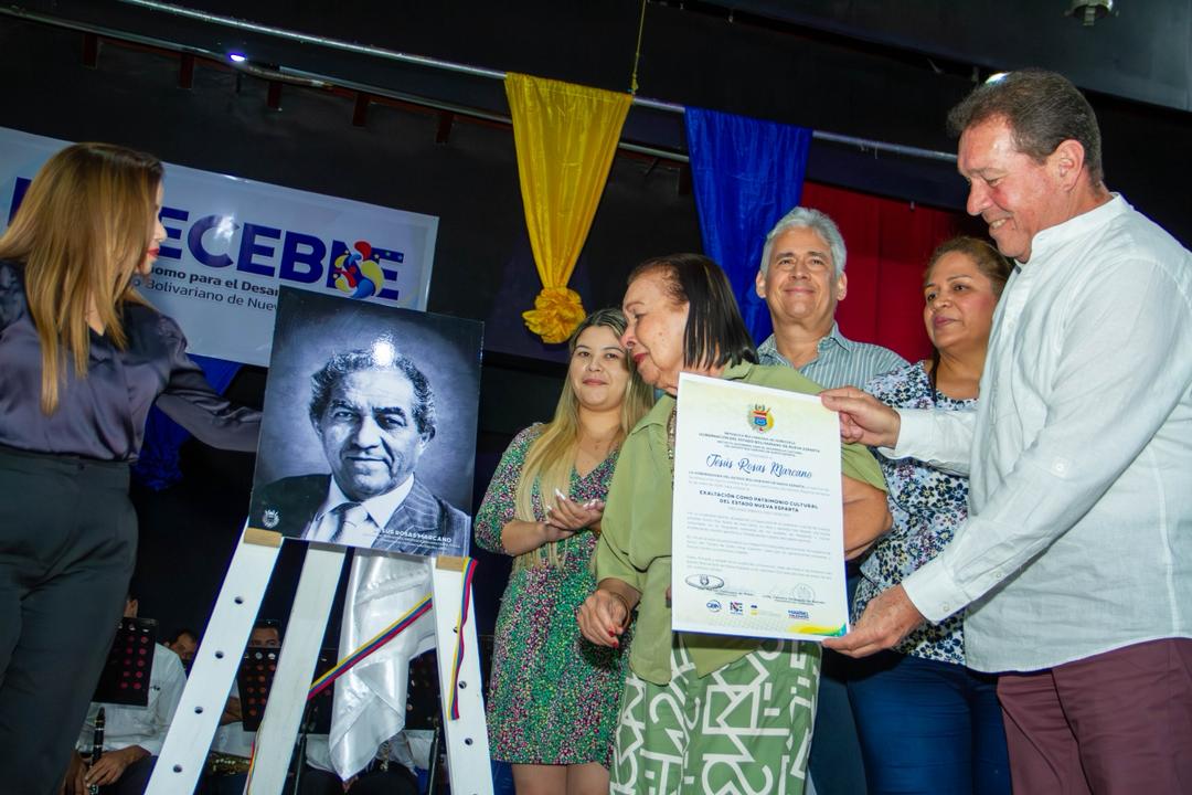 Gobernadora Marisel Velásquez y el Iadecebne honraron a maestros que dejaron su huella cultural en Nueva Esparta