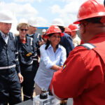 Presidenta Encargada recorre instalaciones de hidrocarburos en Monagas junto al Secretario de Energía de los EE.UU.