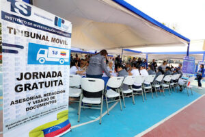 Jornada de Asistencia Jurídica Gratuita del "Tribunal Móvil Comunal" en la Plaza Juventud ubicada en La Asunción