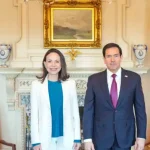 Primeras declaraciones de María Corina Machado tras reunión con Marco Rubio