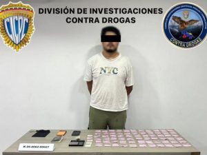 Cicpc desmantela centro de distribución de narcóticos y aprehende a un ciudadano en Nueva Esparta