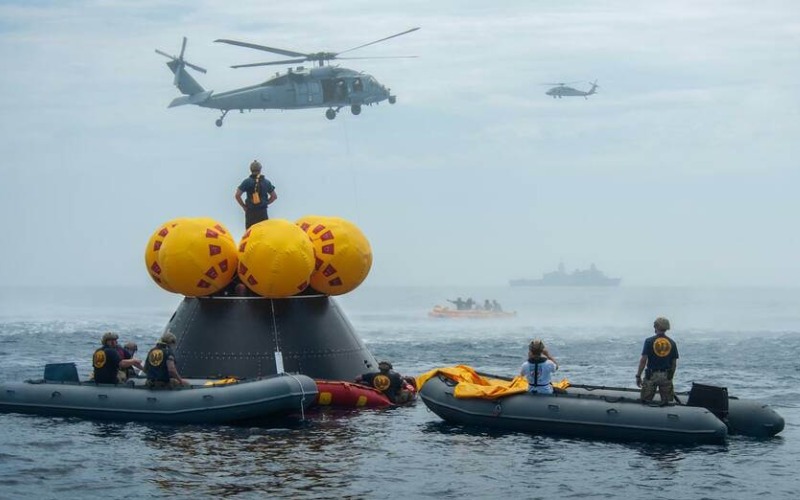 NASA y Fuerzas Armadas de EE.UU. tienen planes de contingencia para el amerizaje de Artemis II