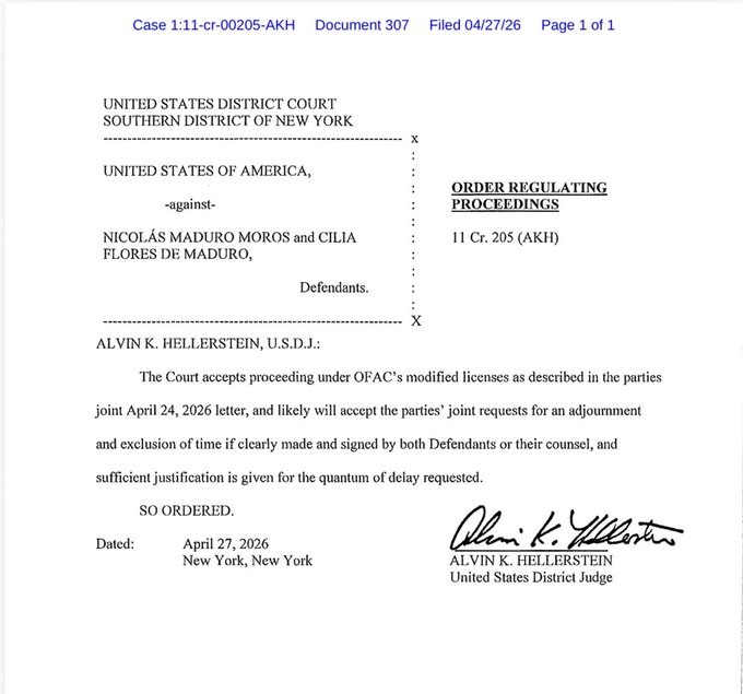 Juez aceptó avanzar el proceso legal contra Maduro mediante licencias de la Ofac