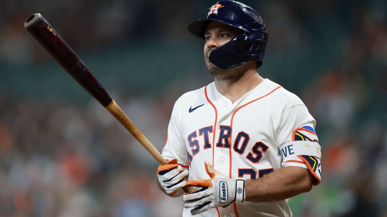 José Altuve en la lista de lesionados de los Astros de Houston