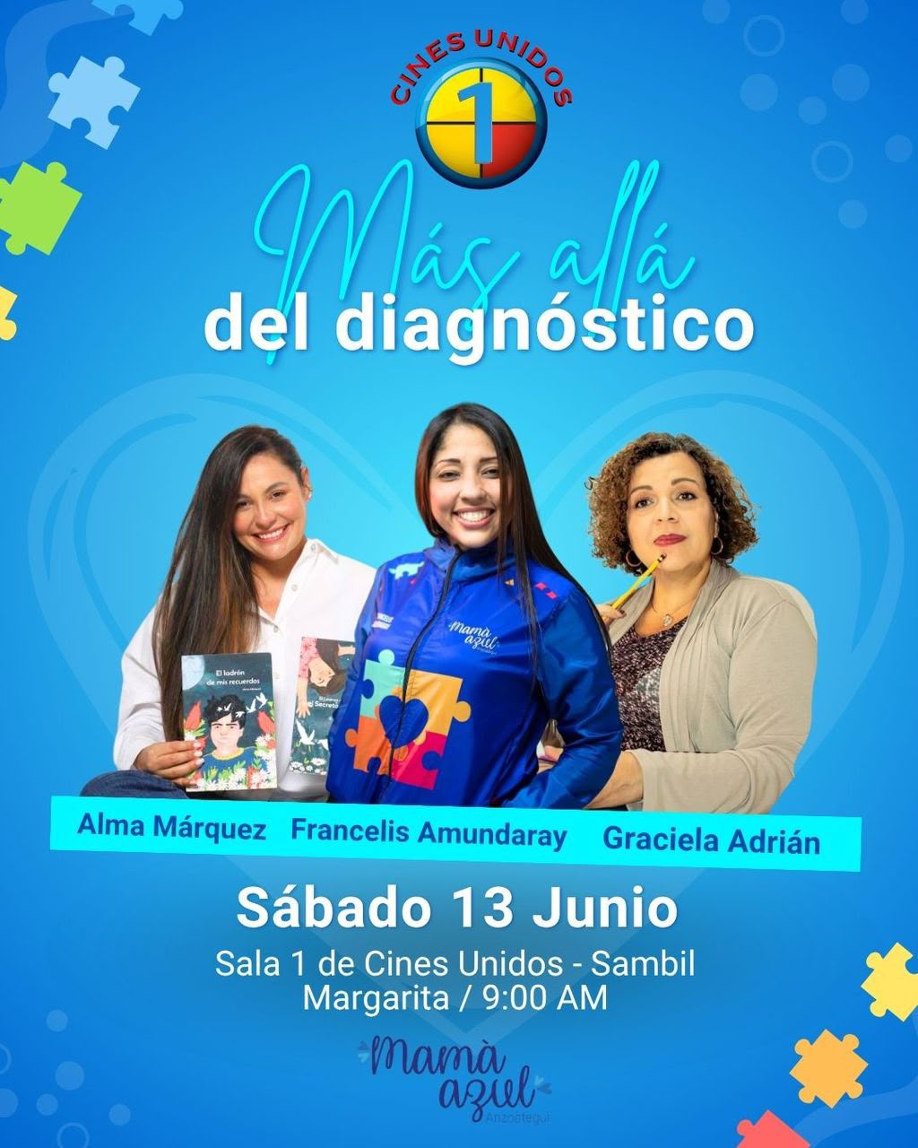 “Más allá del diagnóstico” llega a Cines Unidos Margarita para educar y apoyar a las familias sobre el autismo