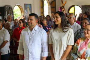 Alcalde Morel David Rodríguez compartió la fe con vecinos de Agua de Vaca por Día de San Antonio de Padua