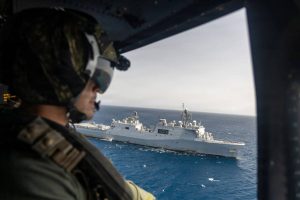El fuerte despliegue militar norteamericano en la Guaira