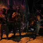 Unidades del Ejército y la Policía de Colombia blindan una zona estratégica de Cali para la investidura presidencial