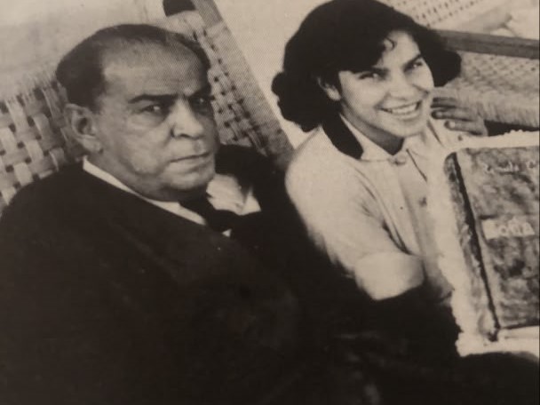 Está es Rómulo con su hija Sonia